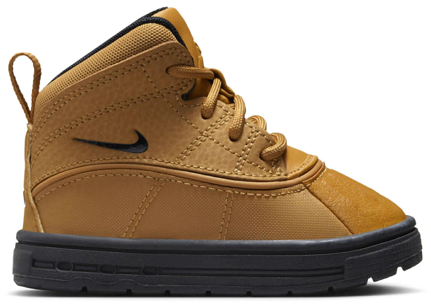 ナイキ ハイ ウィート 黒色 ブラック ジュニア キッズ NIKE WOODSIDE 2 HIGH WHEAT BLACK (TD) / WHEAT BLACK|スニケス