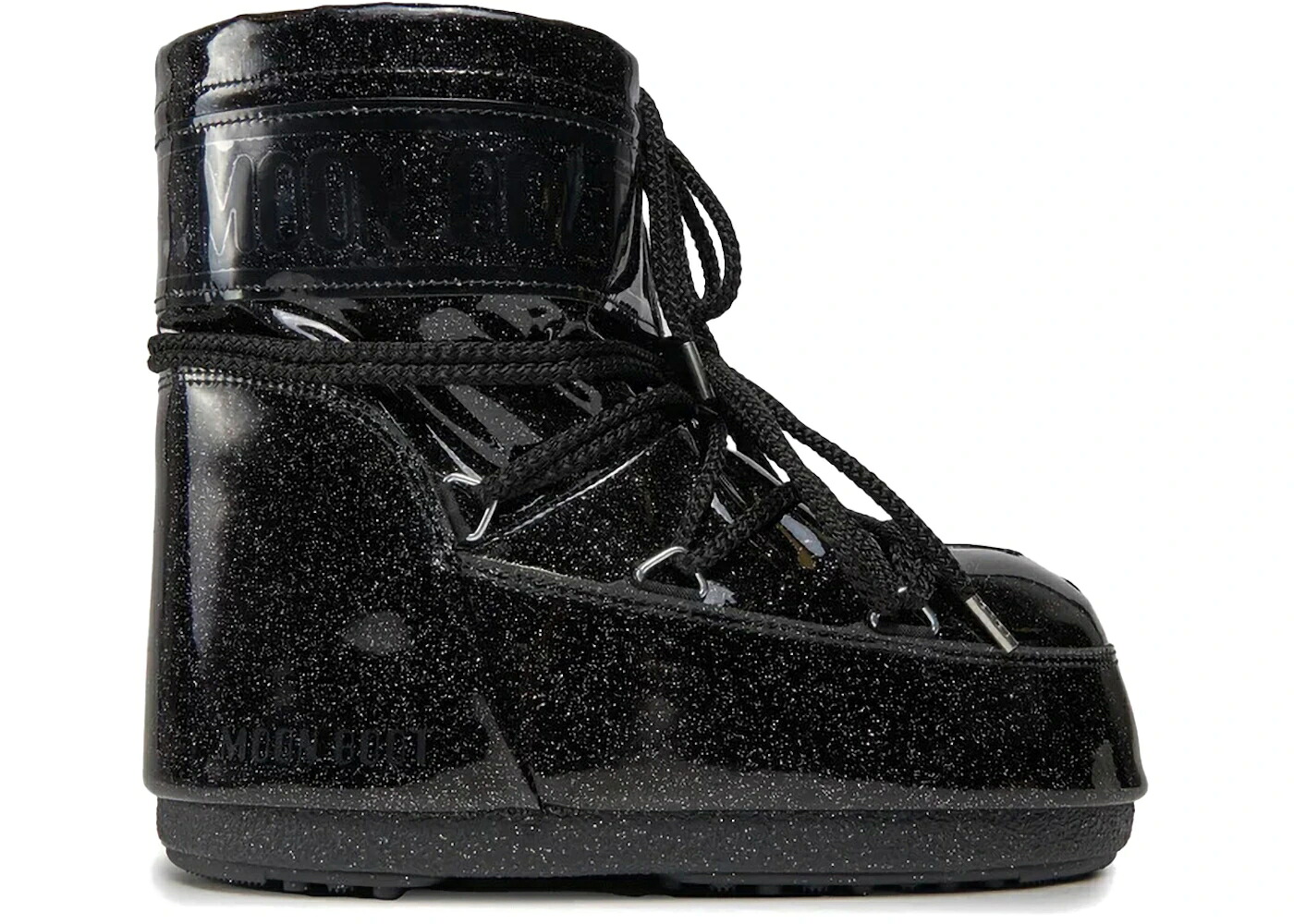 ムーンブーツ ブーツ アイコン 黒色 ブラック スニーカー ユニセックス MOON BOOT MOON BOOT ICON GLITTER LOW BLACK / メンズ
