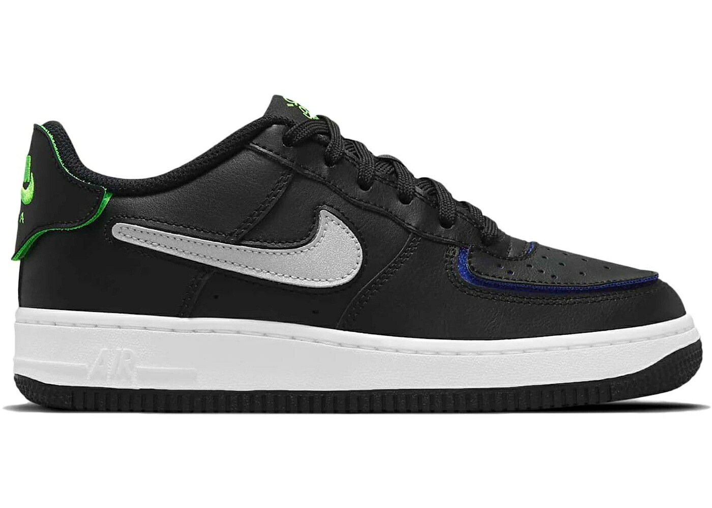 ナイキ エアフォースワン 黒色 ブラック マジック エアフォース ジュニア キッズ NIKE AIR FORCE 1/1 LOW AF1 MIX BLACK (GS) / BLACK LAPIS MAGIC EMBER METALLIC ベビー マタニティ スニーカー 28,860円