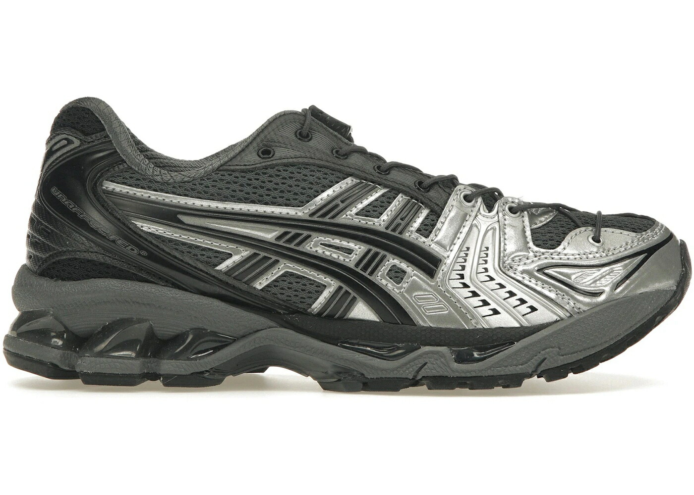 アシックス 黒色 ブラック 銀色 シルバー シャドー シャドウ ピュア スニーカー メンズ ASICS GEL-KAYANO 14 UNAFFECTED INFINITE WONDERS PACK BLACK SILVER / DARK SHADOW PURE SILVER