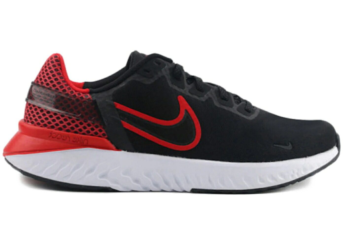 ナイキ 言い伝え リアクト 黒いこと 黒いこと 赤 赤いこと 白いこと 白いこと スニーカー メンズ NIKE LEGEND REACT 3 BLACK RED / BLACK UNIVERSITY RED WHITE