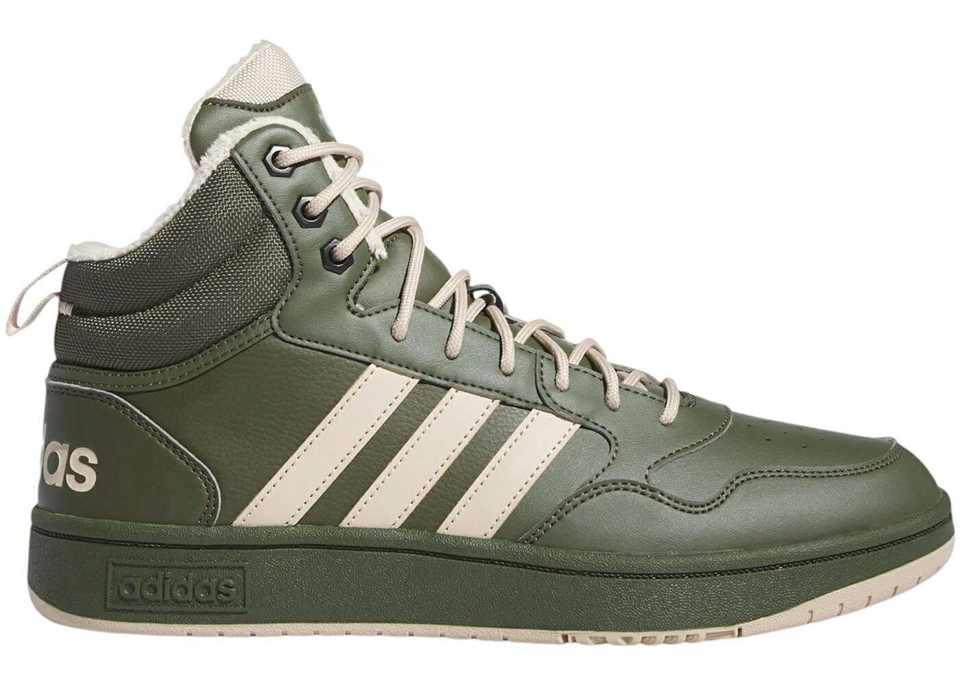 アディダス ミッド クラシック ナイト カーゴ 茶色 ブラウン コア 黒色 ブラック 3.0 スニーカー メンズ ADIDAS HOOPS MID WINTERIZED CLASSIC FUR LINING NIGHT CARGO CLAY BROWN CORE BLACK / NIGHT CARGO CLAY BROWN CORE