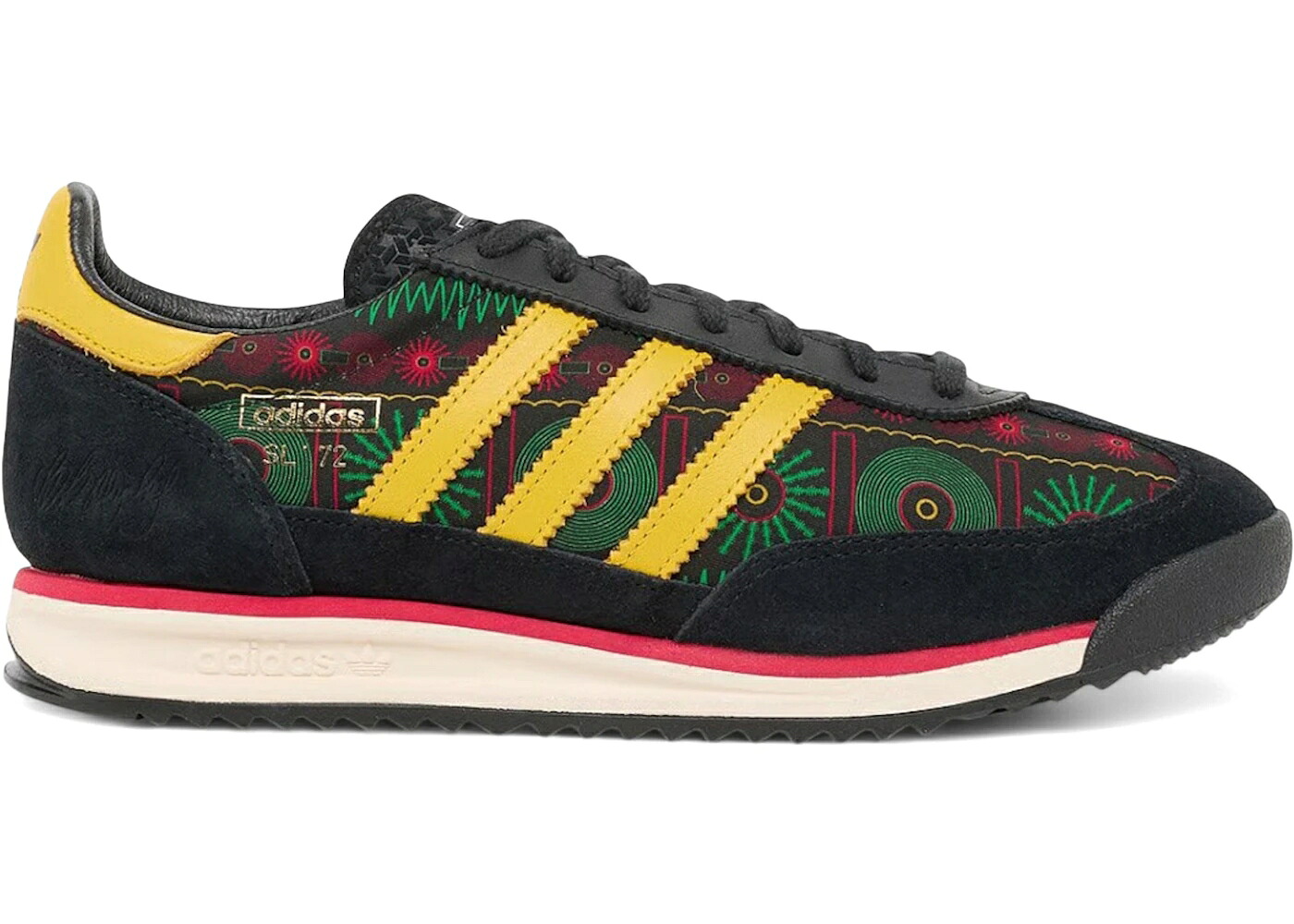 アディダス 中核グループ 黒いこと 黒いこと ゴールド 純然たる スニーカー メンズ ADIDAS SL 72 RS BOB MARLEY FOOTBALL IS FREEDOM / CORE BLACK BOLD GOLD PURE RUBY