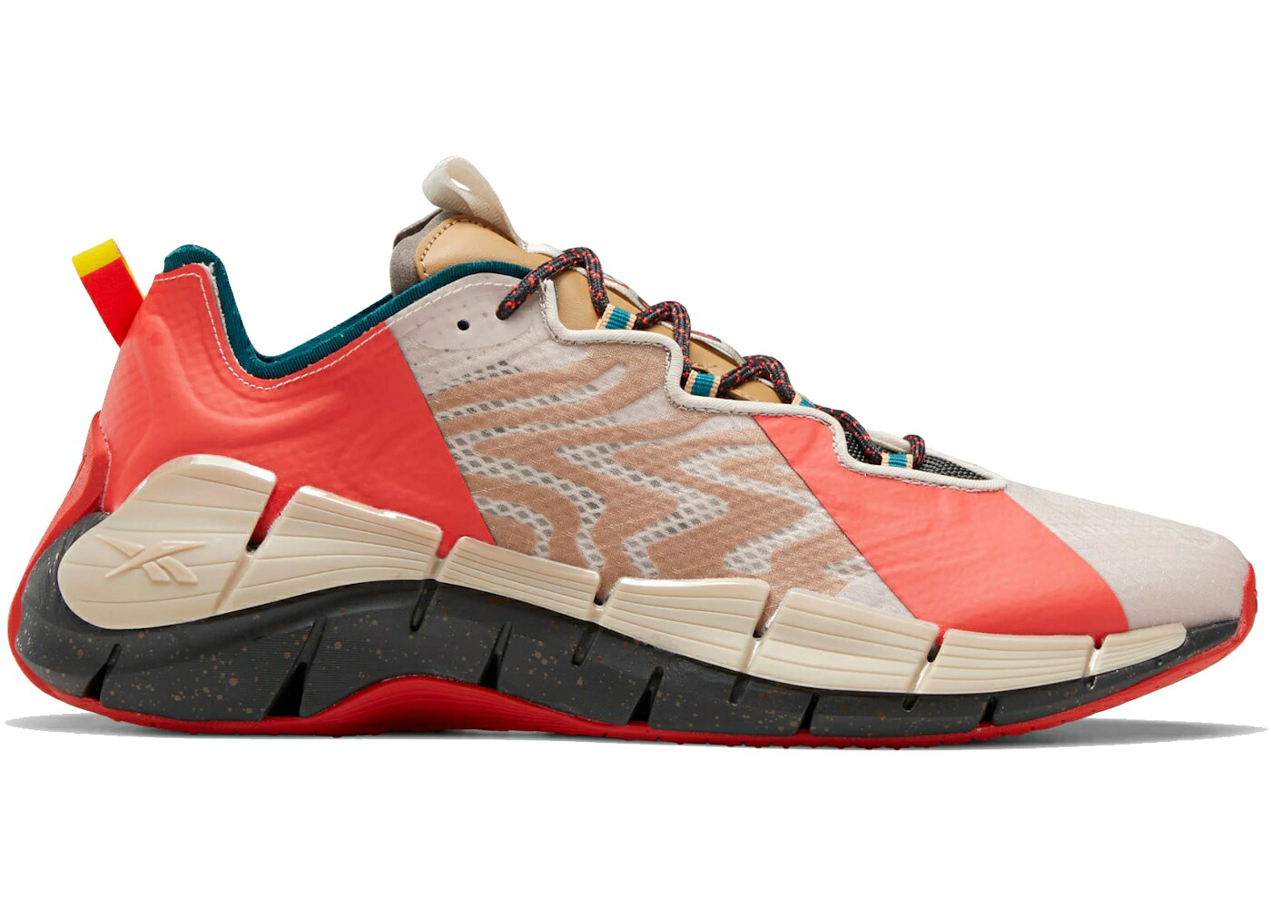 リーボック ジッグ 運動場 白いこと 白いこと 赤 赤いこと スニーカー メンズ REEBOK ZIG KINETICA DEVIL JURASSIC PARK / MOON WHITE RADIANT RED COAL