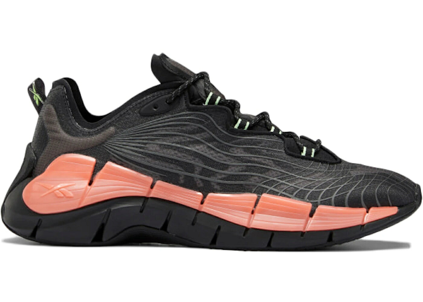 リーボック ジッグ 橙 オレンジ色 黒いこと 黒いこと スニーカー メンズ REEBOK ZIG KINETICA II DIGI-SCAPE ORANGE FLARE / BLACK ORANGE FLARE NEON MINT