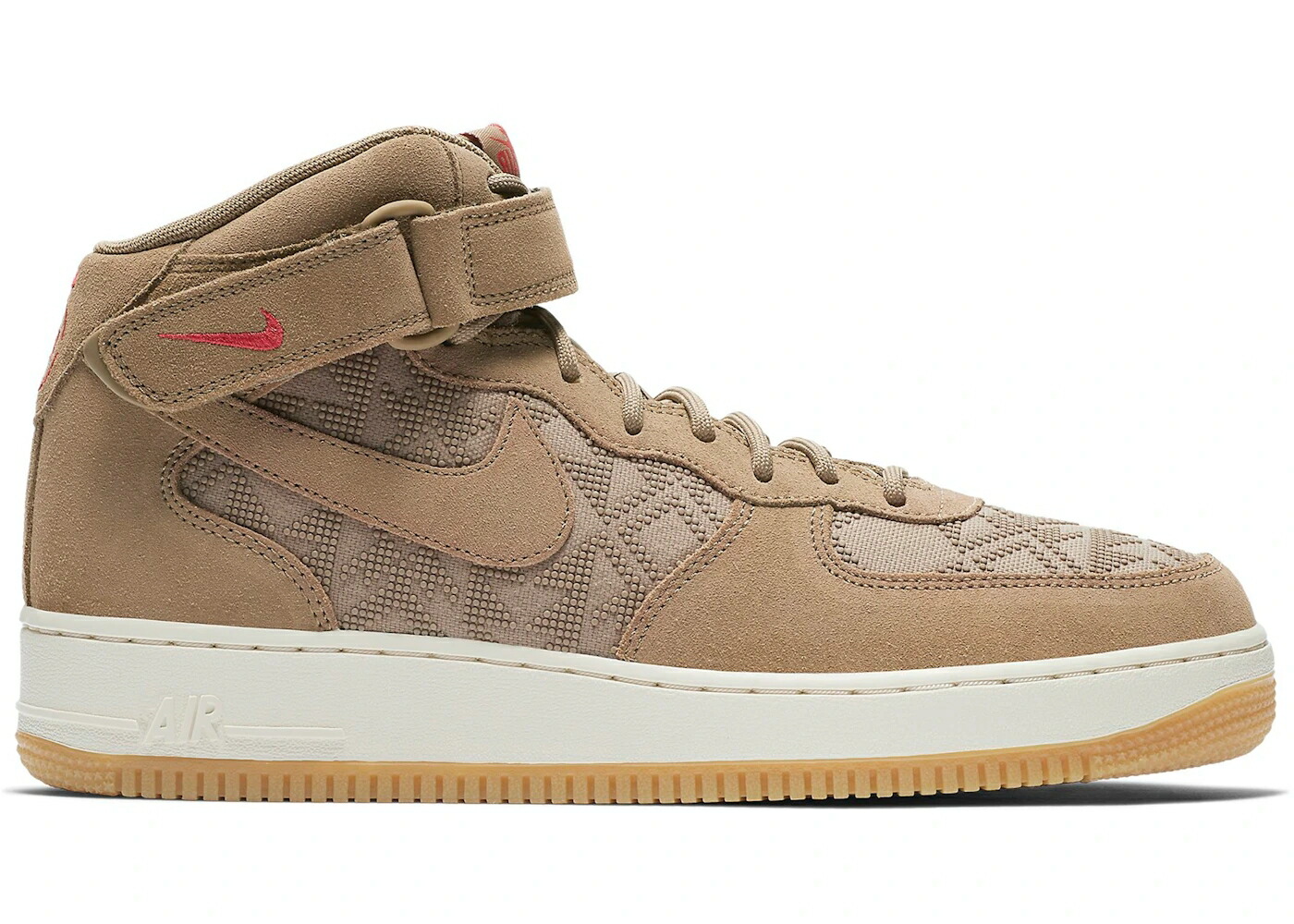 ナイキ ミッド 赤 レッド エアフォース スニーカー メンズ NIKE AIR FORCE 1 MID N7 / CANTEEN CANTEEN UNIVERSITY RED