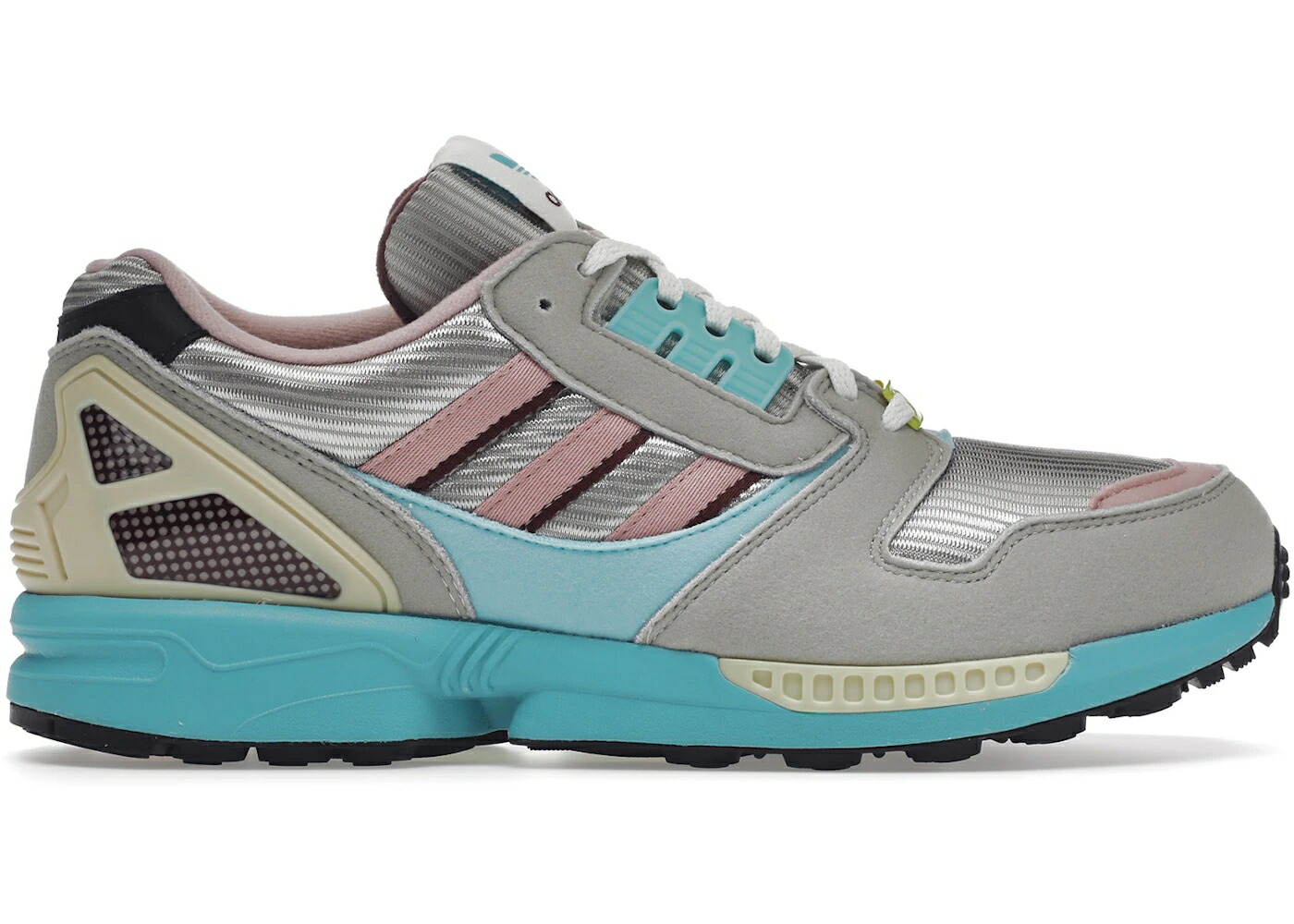 アディダス 灰色 グレー スニーカー メンズ ADIDAS ZX 8000 METALLIC GREY / METALLIC GREY SEMI MINT TRUSH