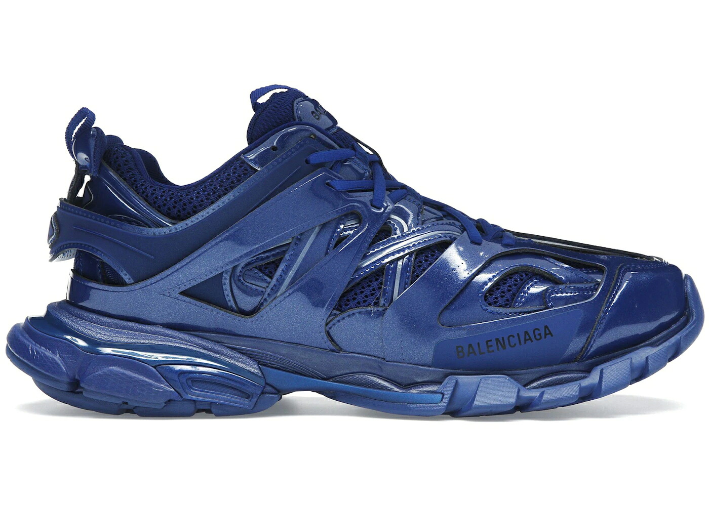 バレンシアガ 貨物自動車 藍色 インディゴ スニーカー メンズ BALENCIAGA TRACK METALLIC INDIGO /