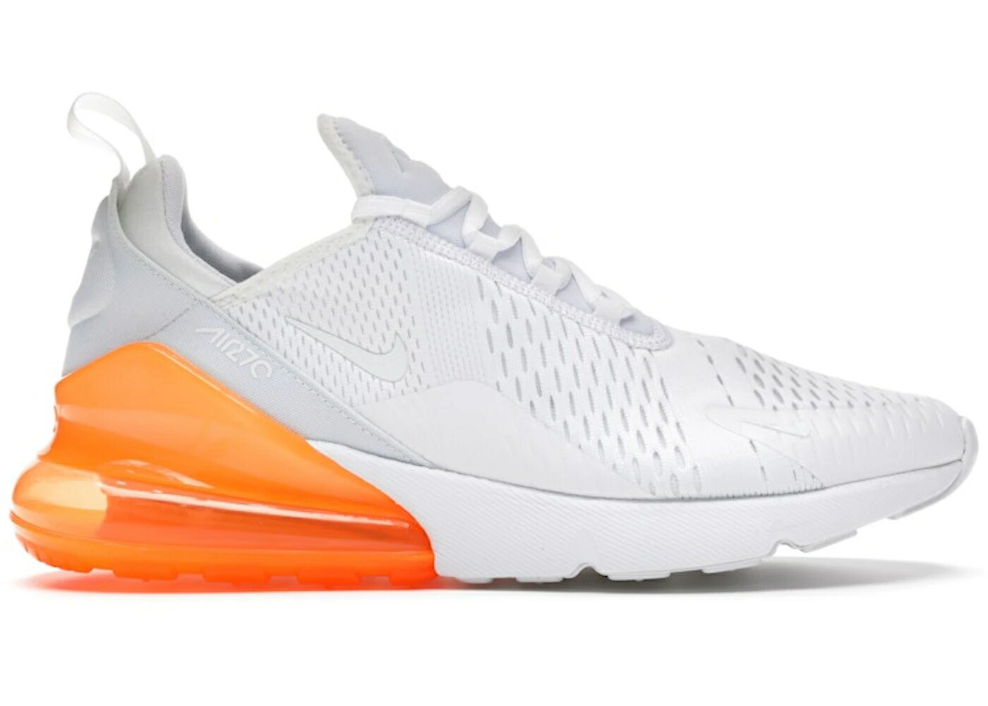 ナイキ マックス 白色 ホワイト 橙 オレンジ エアマックス スニーカー メンズ NIKE AIR MAX 270 WHITE PACK (TOTAL ORANGE) / WHITE WHITE TOTAL ORANGE