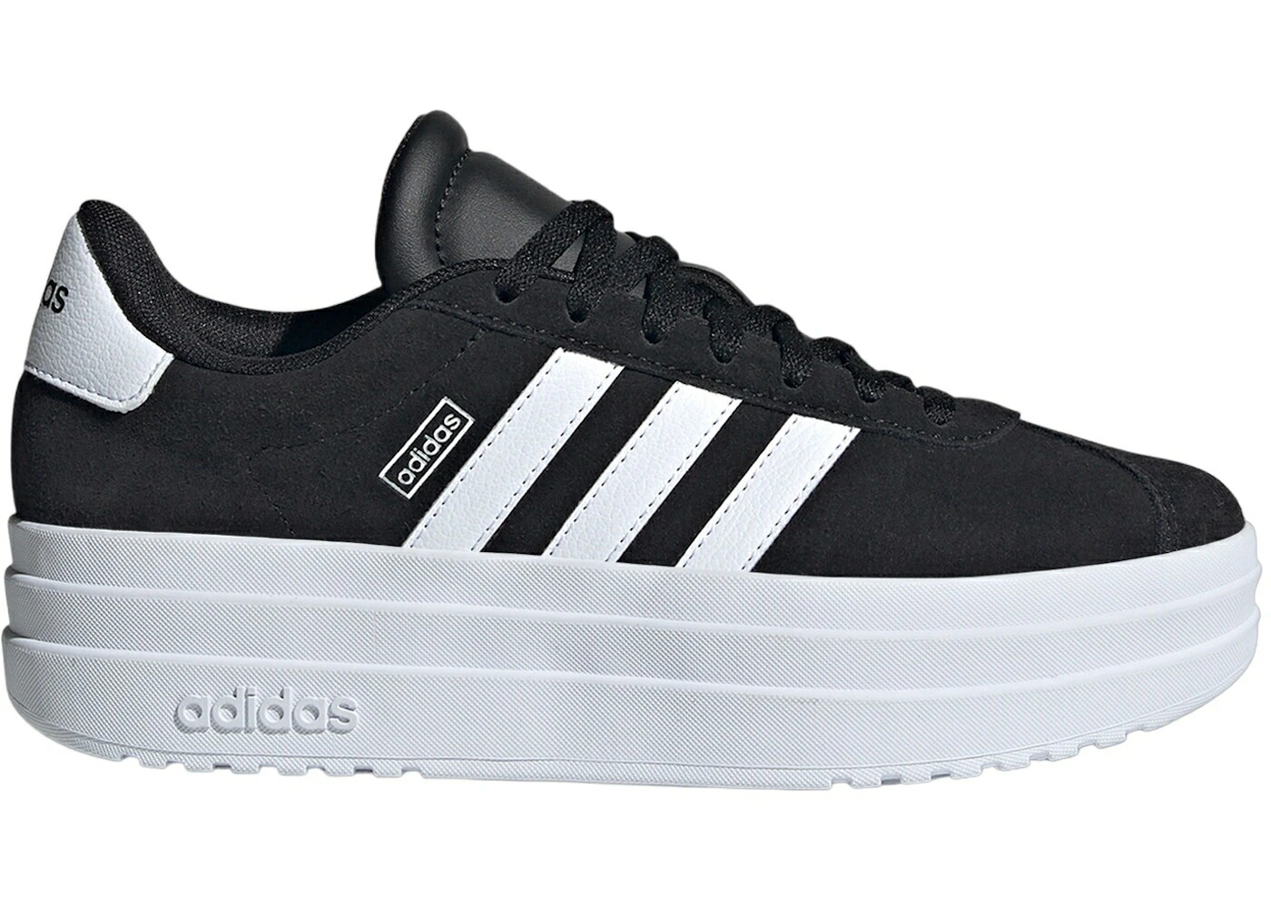 アディダス コート コア 黒色 ブラック 白色 ホワイト ジュニア キッズ ADIDAS VL COURT BOLD CORE BLACK CLOUD WHITE (GS) / CORE BLACK CLOUD WHITE CLOUD ベビー マタニティ スニーカー