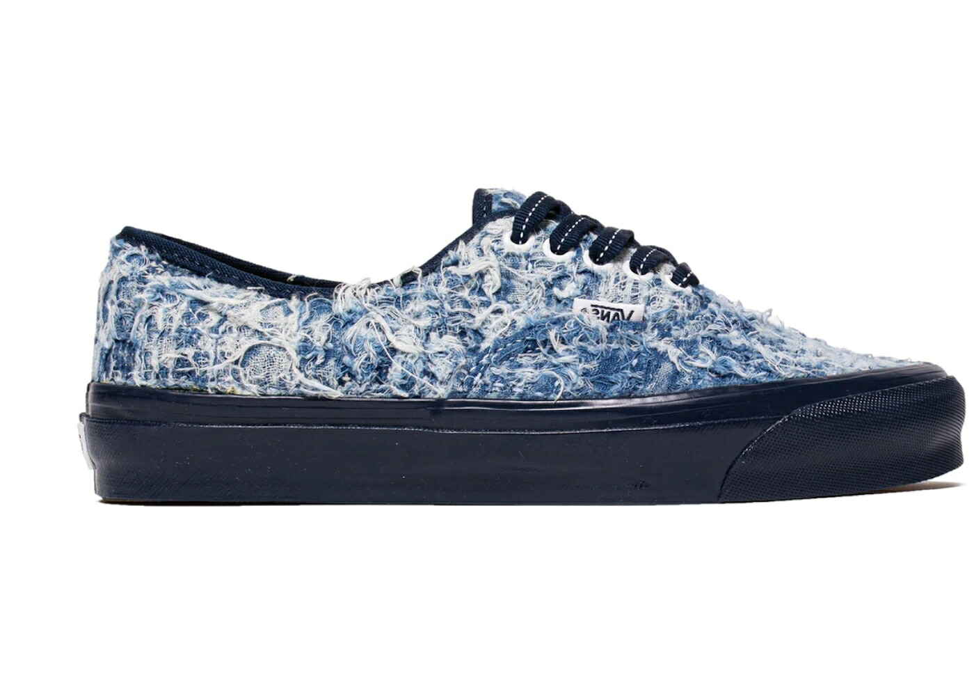 ヴァンズ バンズ 雄螺旋 オーセンティック 藍色 インディゴ スニーカー メンズ VANS VAULT OG AUTHENTIC LX FDMTL (2021) / INDIGO DISTRESSED