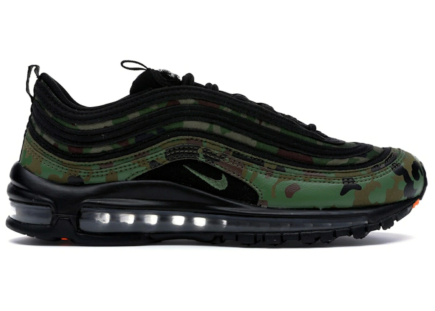 ナイキ マックス カントリー 家鴨柄 オリーブ 黒いこと 黒いこと サファリ 大気圏マックス スニーカー メンズ NIKE AIR MAX 97 COUNTRY CAMO (JAPAN) / PALE OLIVE BLACK SAFARI