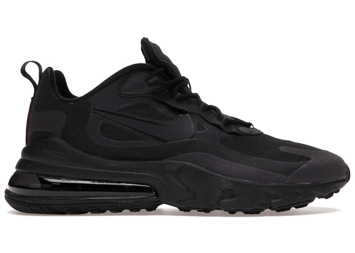 ナイキ マックス リアクト 黒いこと 黒いこと 薄墨色 薄墨色 大気圏マックス スニーカー メンズ NIKE AIR MAX 270 REACT BLACK OIL GREY / BLACK OIL GREY BLACK OIL GREY