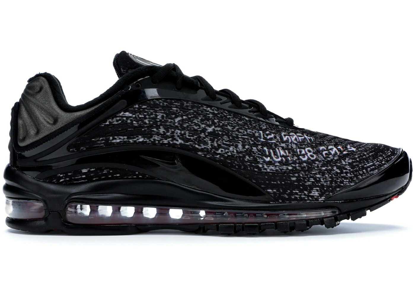 ナイキ マックス デラックス 黒色 ブラック ディープ 赤 レッド エアマックス スニーカー メンズ NIKE AIR MAX DELUXE SKEPTA / BLACK BLACK DEEP RED