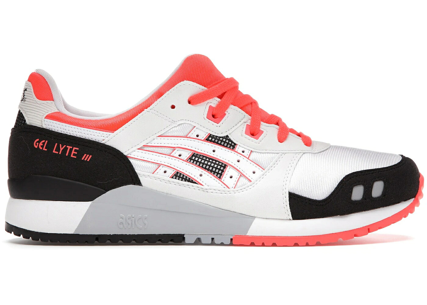 アシックス 先だつものともし火 白いこと 白いこと スニーカー メンズ ASICS GEL-LYTE III OG WHITE FLASH CORAL / WHITE FLASH CORAL メンズ靴-靴-スニーカー