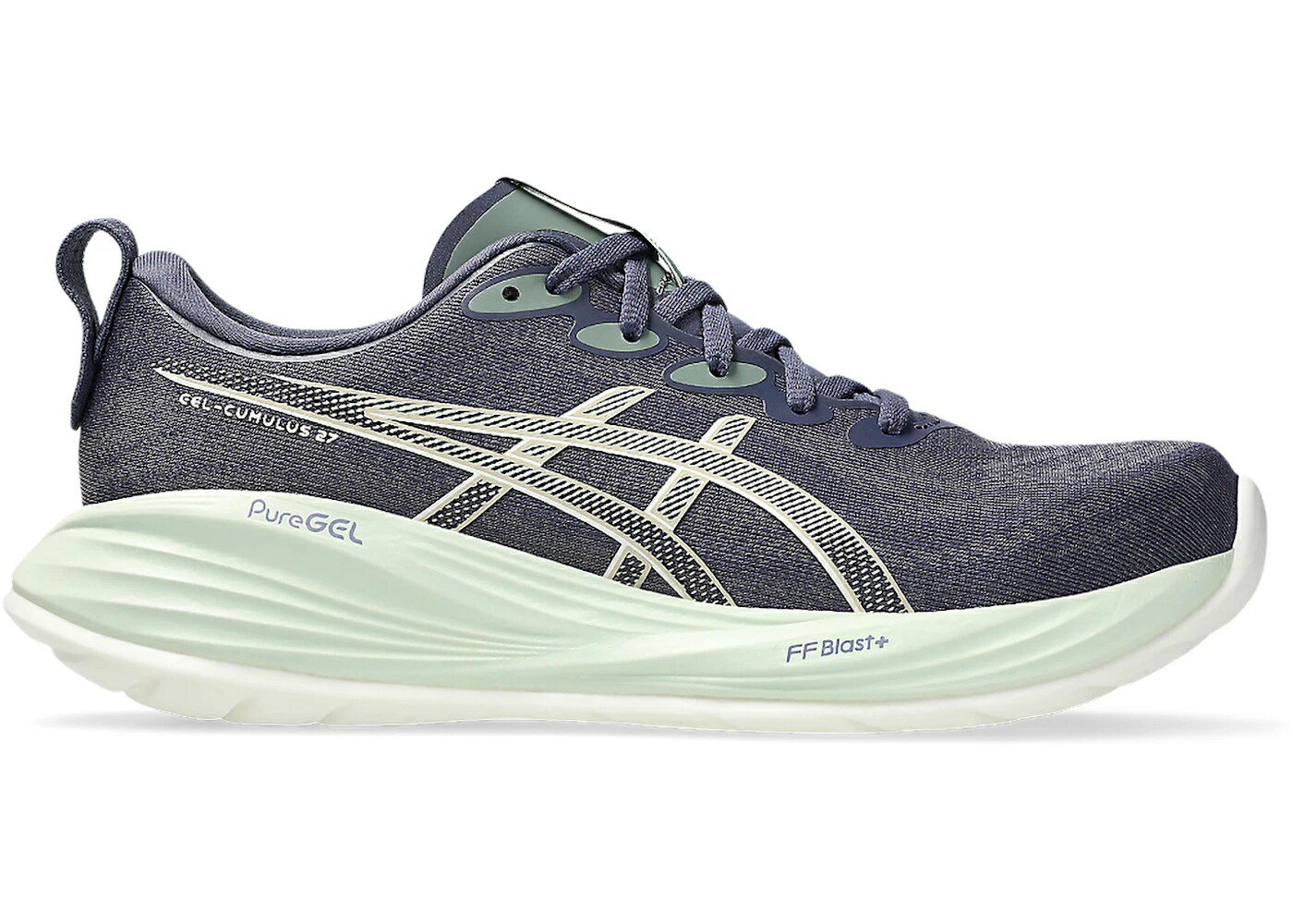 アシックス 藍色 インディゴ 皮膚軟化剤 WOMEN\u0027S スニーカー レディース ASICS GEL-CUMULUS 27 INDIGO FOG CREAM (WOMEN\u0027S) / INDIGO FOG CREAM