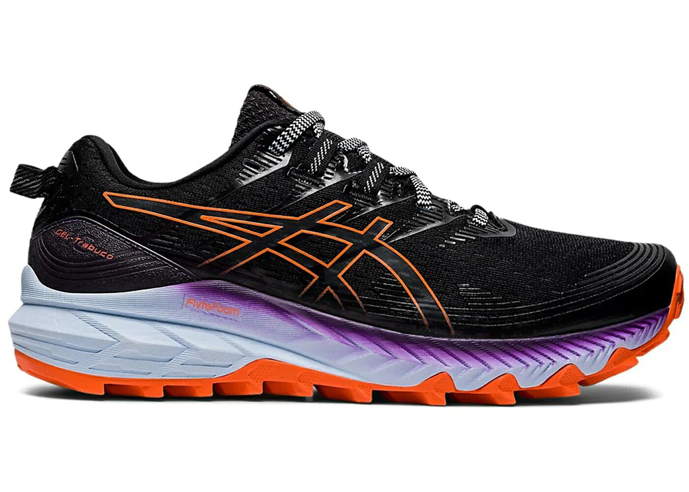 アシックス 黒いこと 黒いこと 橙 オレンジ色 紫 パープル WOMEN\u0027S スニーカー レディース ASICS GEL-TRABUCO 10 BLACK NOVA ORANGE PURPLE (WOMEN\u0027S) / BLACK NOVA ORANGE