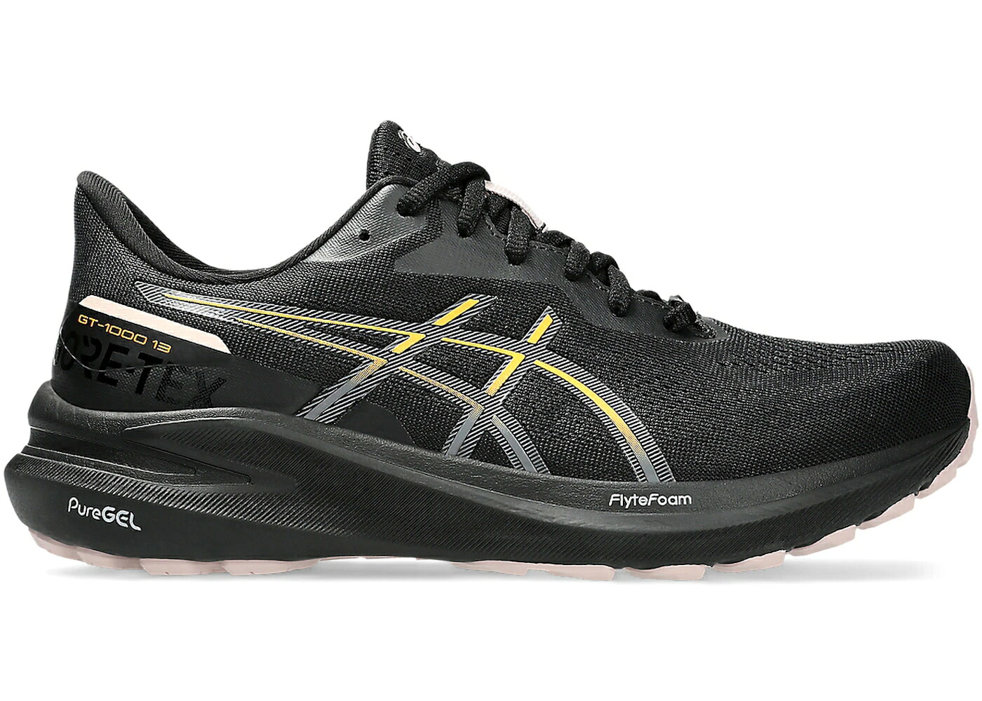 アシックス サー青少年 黒いこと 黒いこと 闘技場 橙 オレンジ色 WOMEN\u0027S スニーカー レディース ASICS GT-1000 13 GTX BLACK STADIUM ORANGE (WOMEN\u0027S) / BLACK STADIUM ORANGE