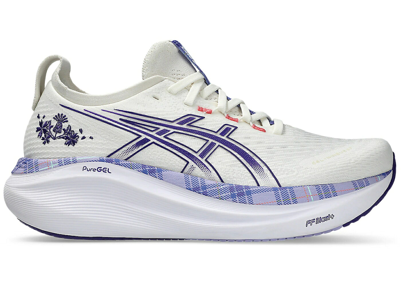 アシックス クリーム 紫 パープル WOMEN'S スニーカー レディース ASICS GEL-NIMBUS 27 CREAM GENTRY PURPLE (WOMEN'S) / CREAM GENTRY PURPLE｜スニケス