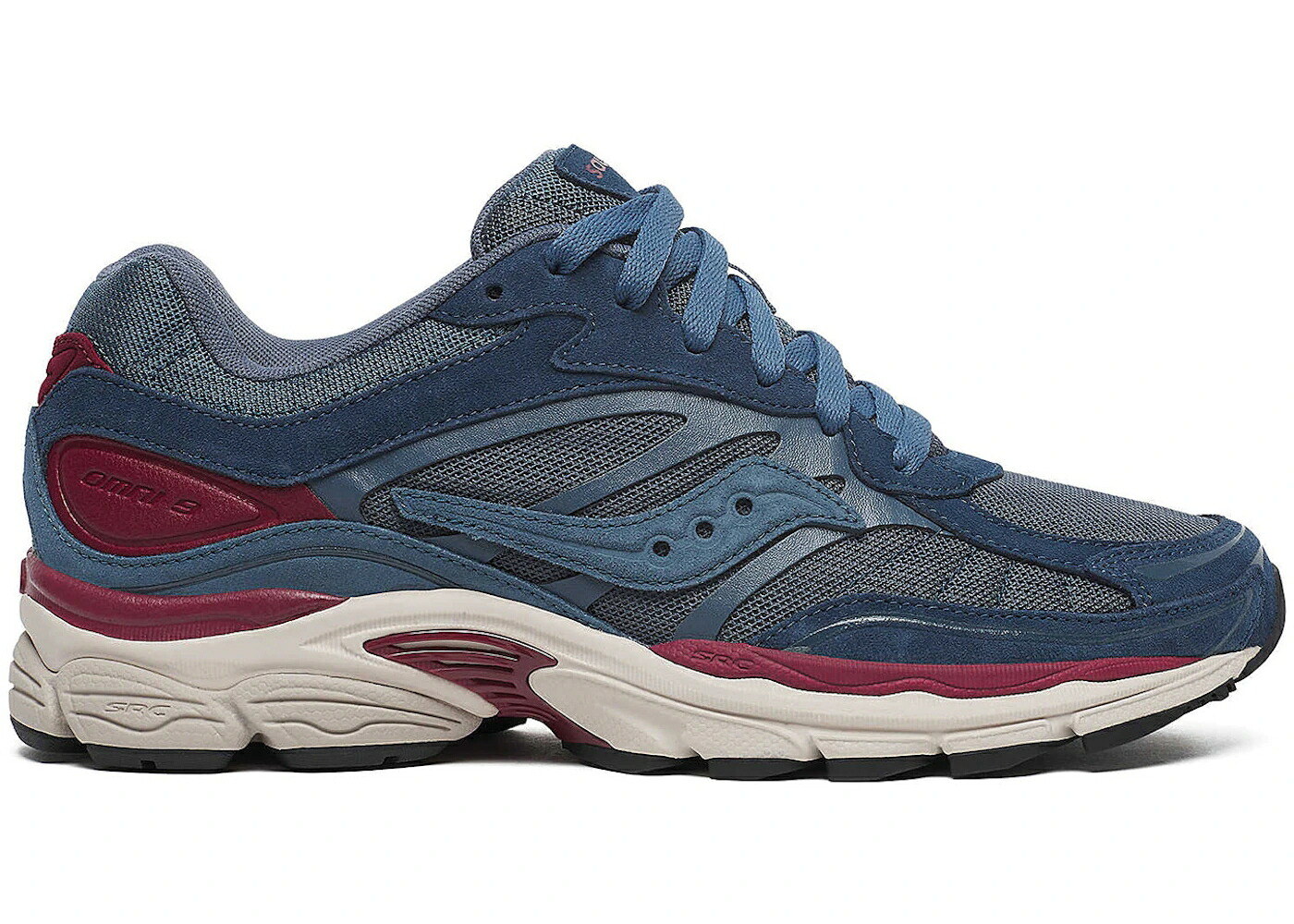 サッカニー 割り増し金 紺色 米国海軍 ぶどう酒色 バーガンディー スニーカー メンズ SAUCONY PROGRID OMNI 9 PREMIUM NAVY BURGUNDY / NAVY BURGUNDY