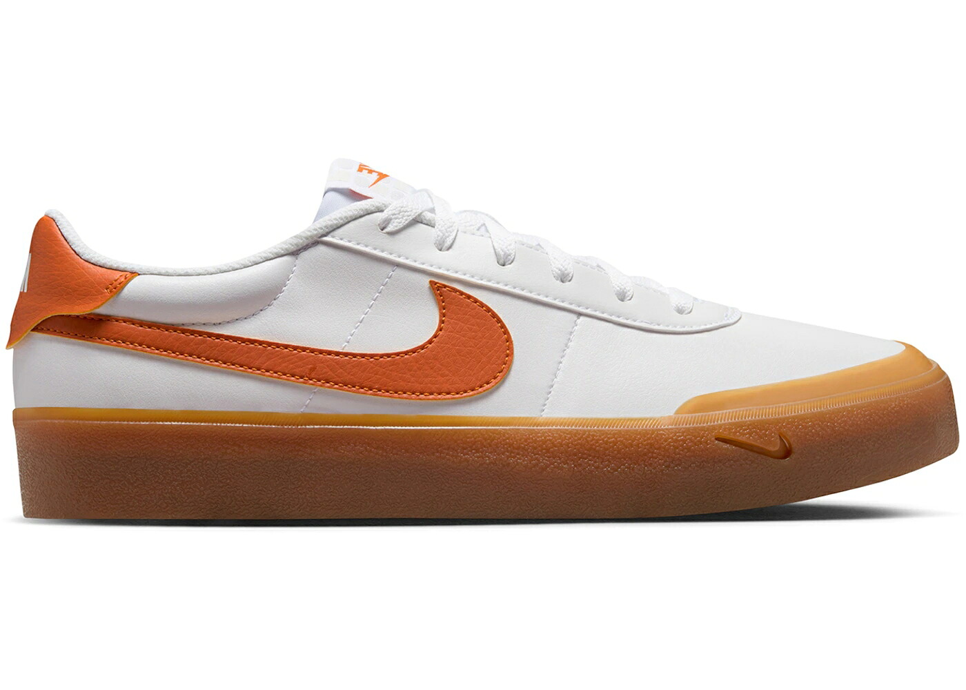 ナイキ コート 白色 ホワイト 橙 オレンジ 茶色 ブラウン ピュア スニーカー メンズ NIKE COURT SHOT WHITE CAMPFIRE ORANGE GUM / WHITE GUM MEDIUM BROWN PURE 34,645円