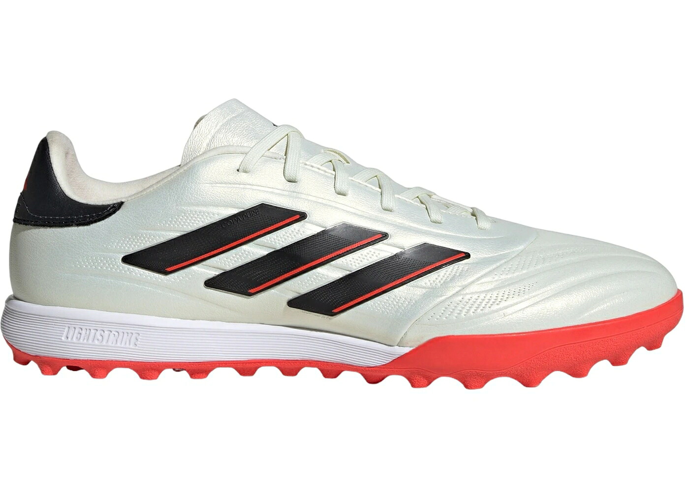 アディダス ピュア エリート ターフ アイボリー コア 黒色 ブラック 赤 レッド スニーカー メンズ ADIDAS COPA PURE II ELITE TURF IVORY CORE BLACK SOLAR RED / IVORY CORE BLACK SOLAR RED｜スニケス