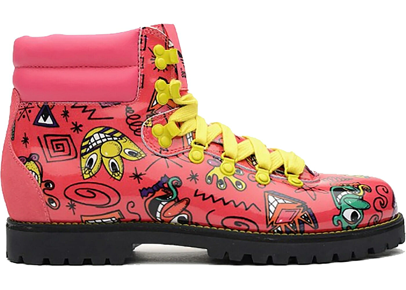 アディダス ブーツ ピンク 黄色 イエロー 黒色 ブラック ハイキングブーツ スニーカー メンズ ADIDAS JS FACE HIKING BOOT PINK / PINK YELLOW BLACK|スニケス