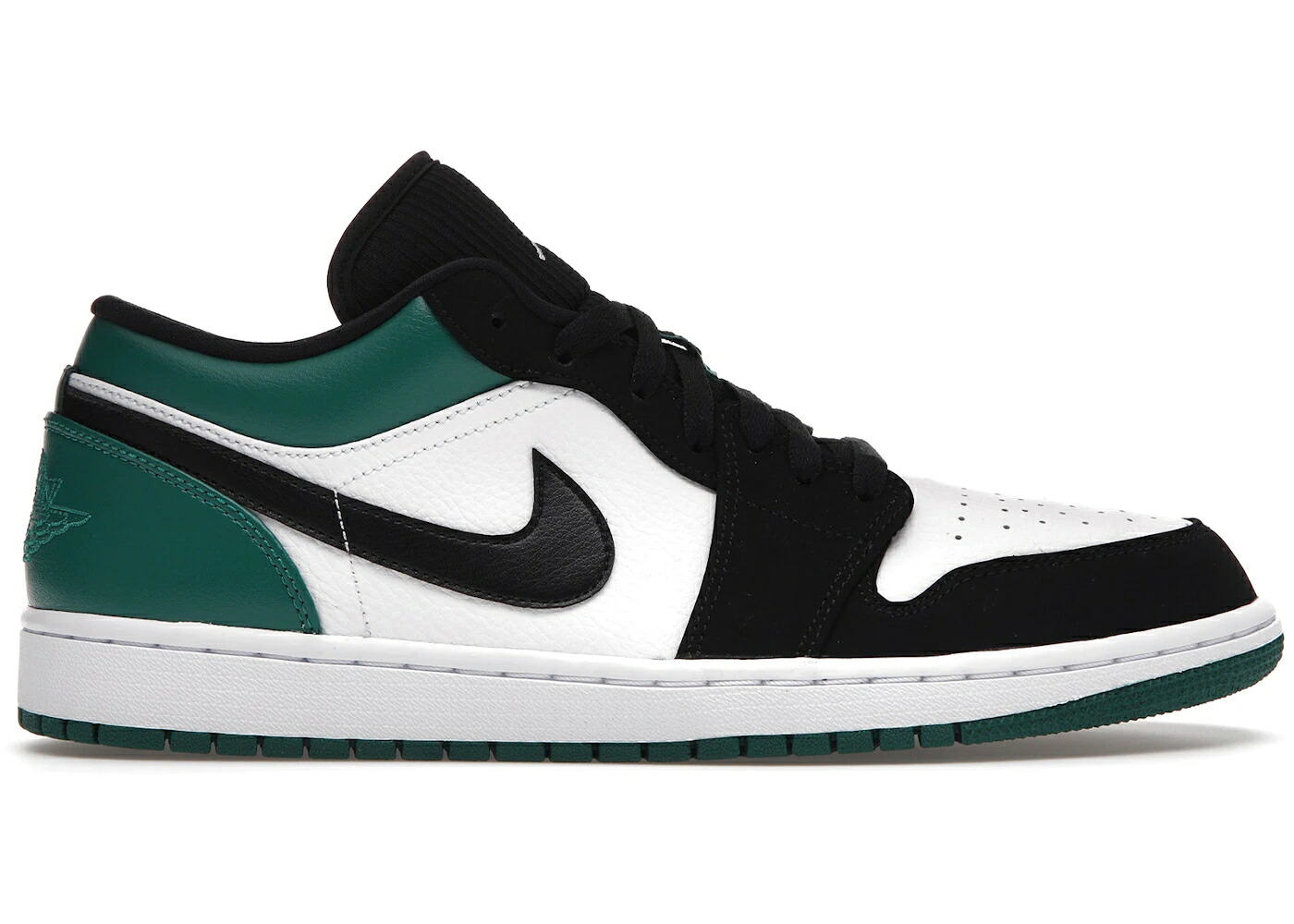 ナイキ ジョーダン 白色 ホワイト 黒色 ブラック 緑 グリーン スニーカー メンズ JORDAN 1 LOW WHITE BLACK MYSTIC GREEN / WHITE BLACK MYSTIC GREEN