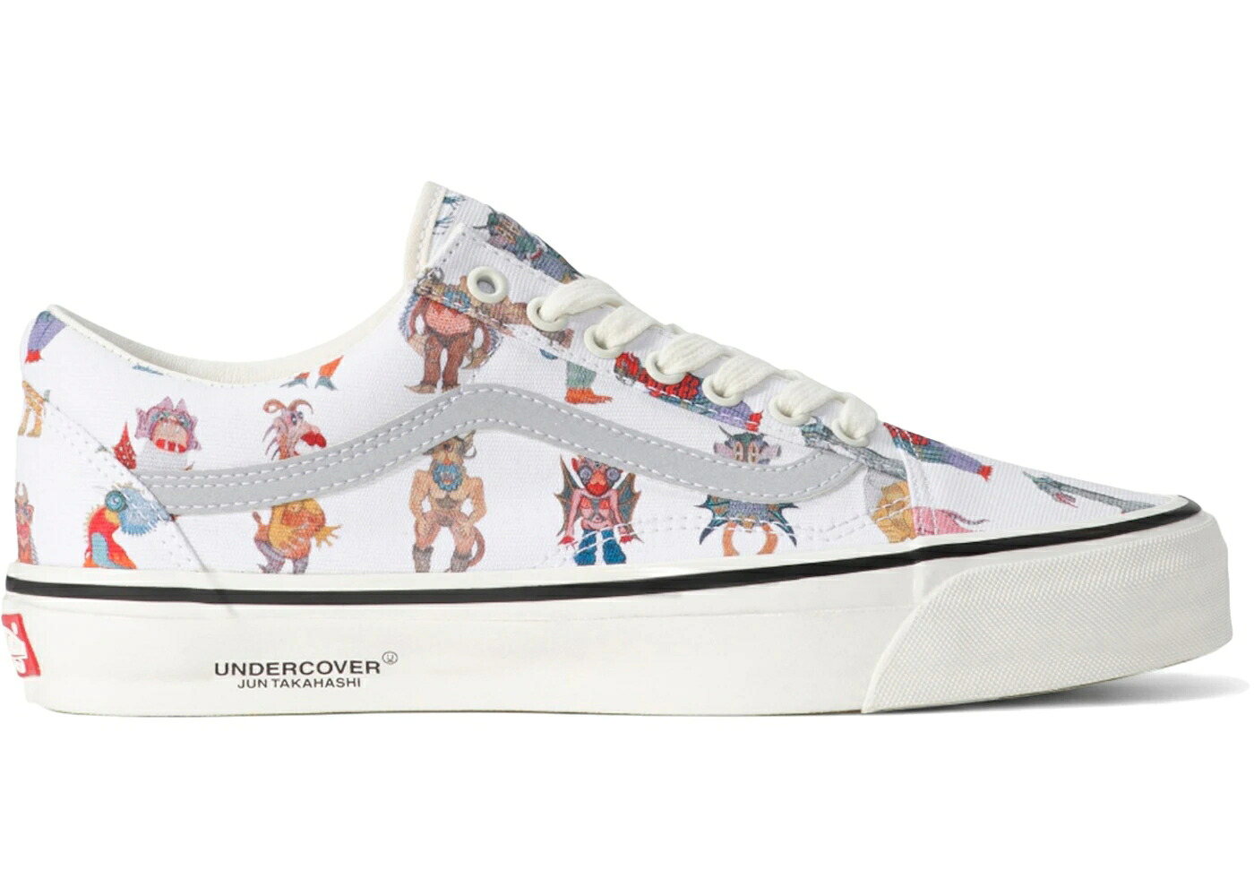 ヴァンズ バンズ アンダー押しかぶせる 白いこと 白いこと 年寄りの学校 スニーカー メンズ VANS OTW OLD SKOOL UNDERCOVER MONSTER WHITE / WHITE MULTI COLOR