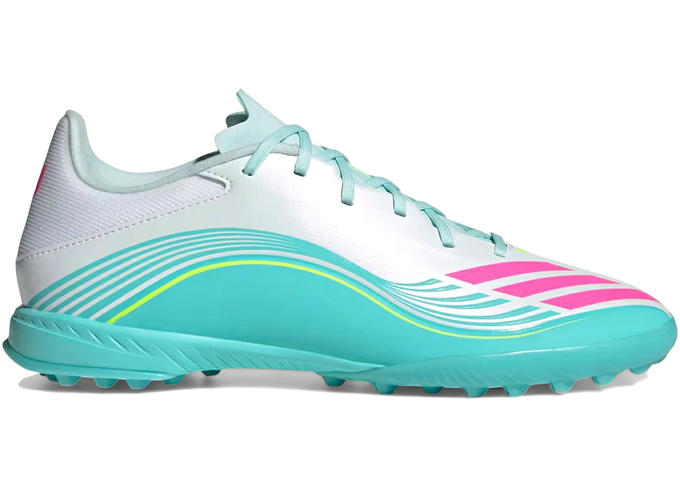 アディダス 芝草 白いこと 白いこと サクラ色 スニーカー メンズ ADIDAS F50 LEAGUE TURF MESSI AURORA RADIANTE PACK / CLOUD WHITE LUCID PINK FLASH