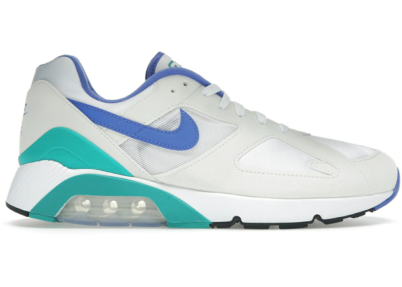 ナイキ 白いこと 白いこと 青み 青色 翡翆 ジェード スニーカー メンズ NIKE AIR 180 WHITE MEDIUM BLUE CLEAR JADE / WHITE MEDIUM BLUE CLEAR JADE II