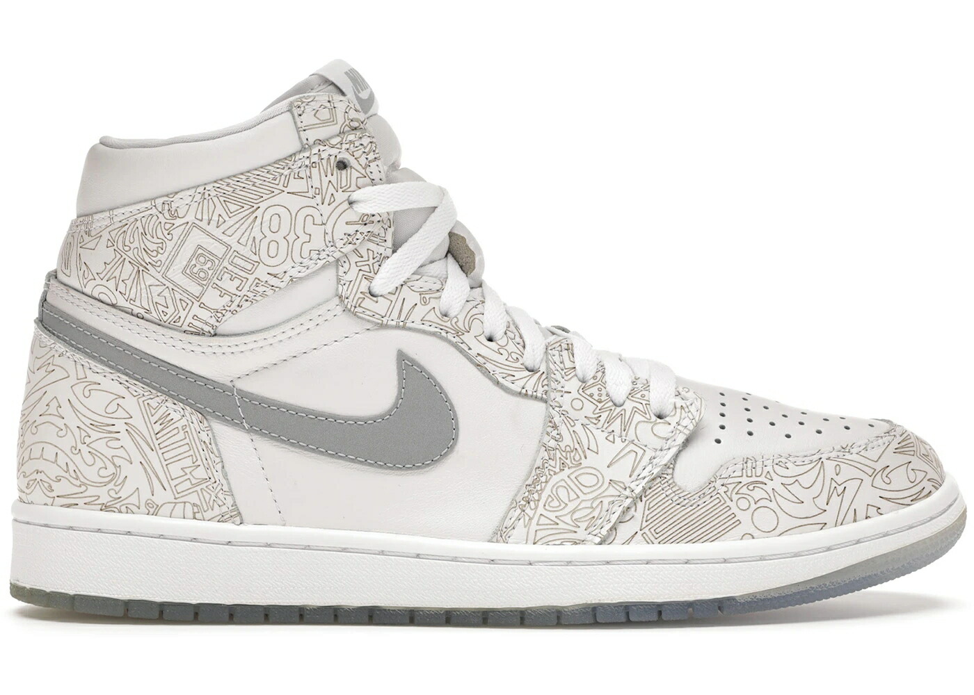 ナイキ ジョーダン レーザー 白色 ホワイト 銀色 シルバー スニーカー メンズ JORDAN 1 RETRO 30TH ANNIVERSARY LASER / LASER WHITE REFLECTIVE SILVER