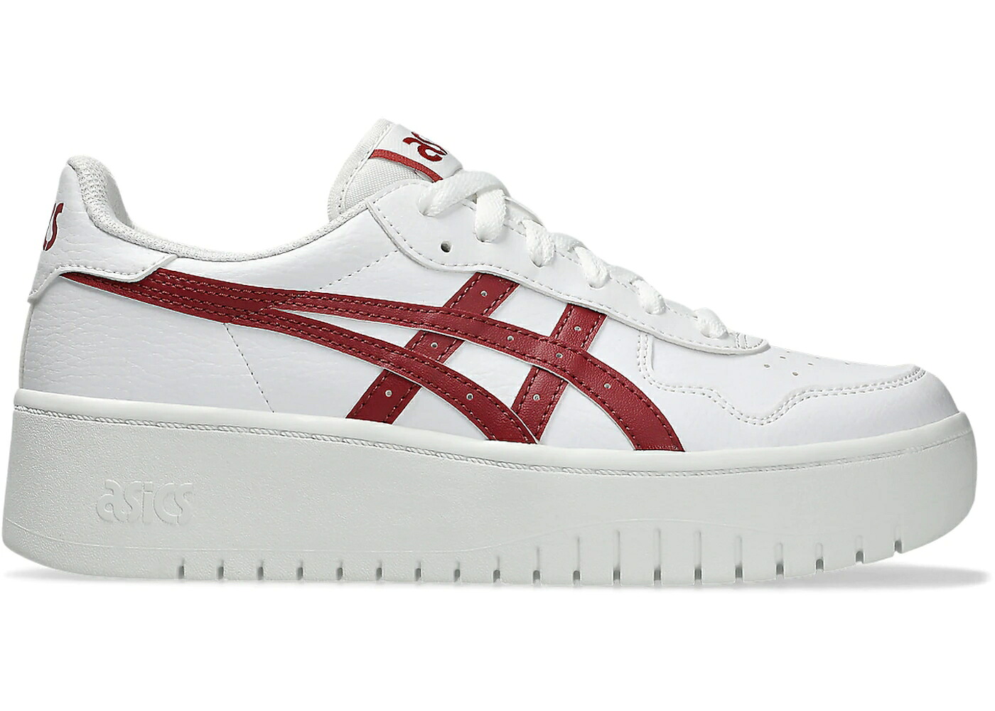 アシックス 白色 ホワイト 赤 レッド WOMEN'S スニーカー レディース ASICS JAPAN S PV WHITE BRISKET RED (WOMEN'S) / WHITE BRISKET RED