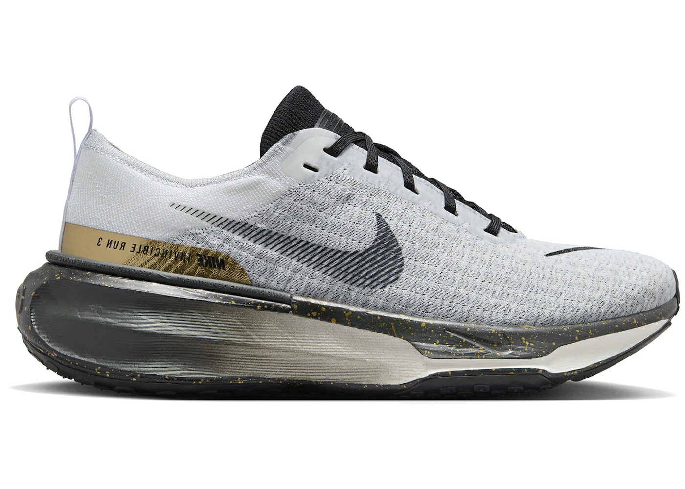 ナイキ 幽客 白いこと 白いこと 薄墨色 薄墨色 黒いこと 黒いこと スニーカー メンズ NIKE ZOOMX INVINCIBLE RUN 3 WHITE DARK SMOKE GREY LIGHT BLACK / WHITE DARK SMOKE GREY LIGHT