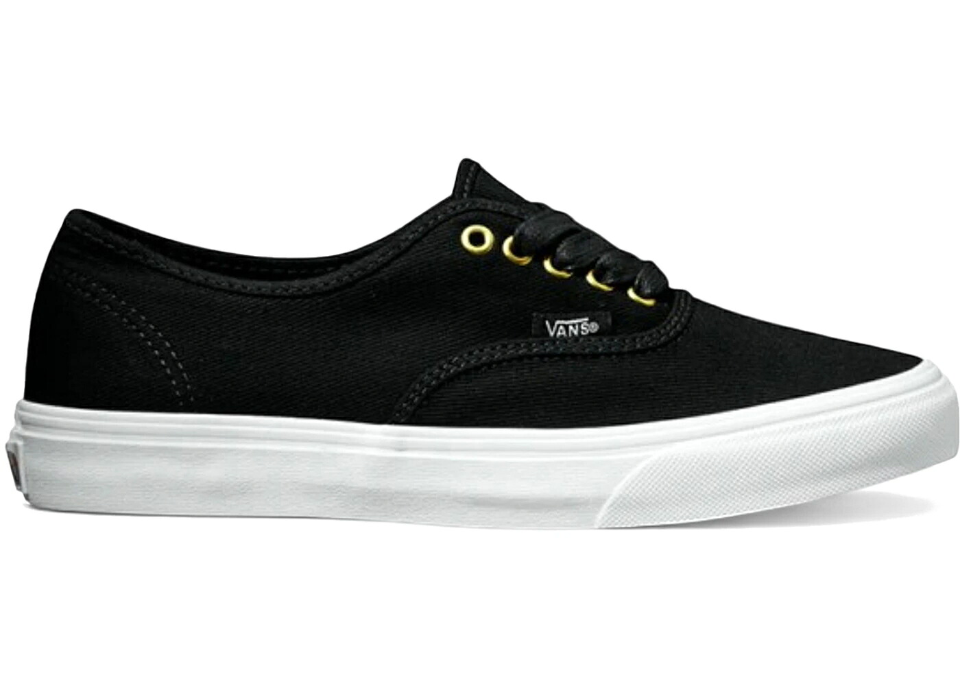 ヴァンズ バンズ オーセンティック か細い ゴールド 黒いこと 黒いこと スニーカー メンズ VANS AUTHENTIC SLIM TWILL GOLD POP BLACK /