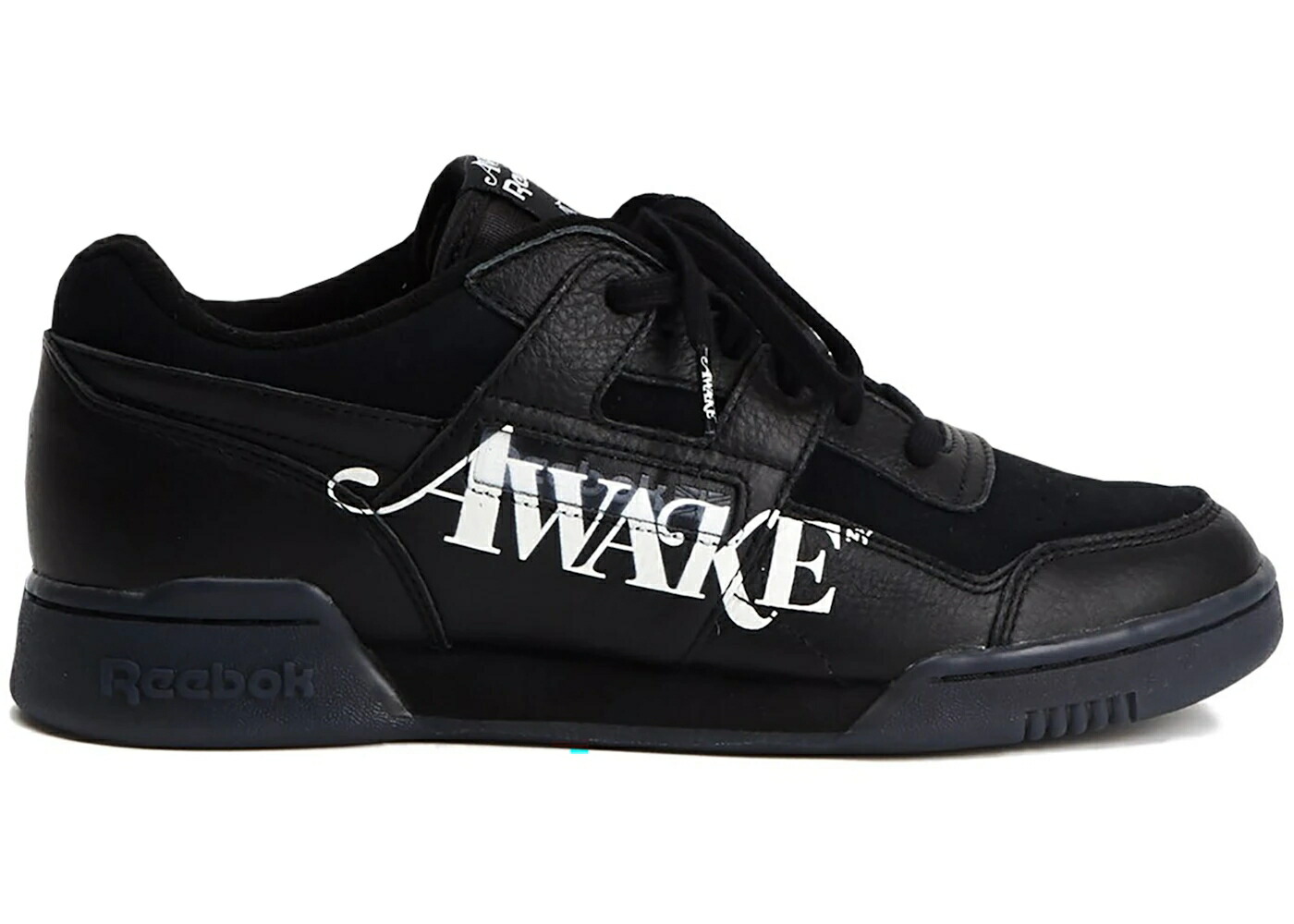 リーボック 細工物アウト 黒いこと 黒いこと 白いこと 白いこと スニーカー メンズ REEBOK WORKOUT LO PLUS AWAKE NY BLACK / BLACK WHITE