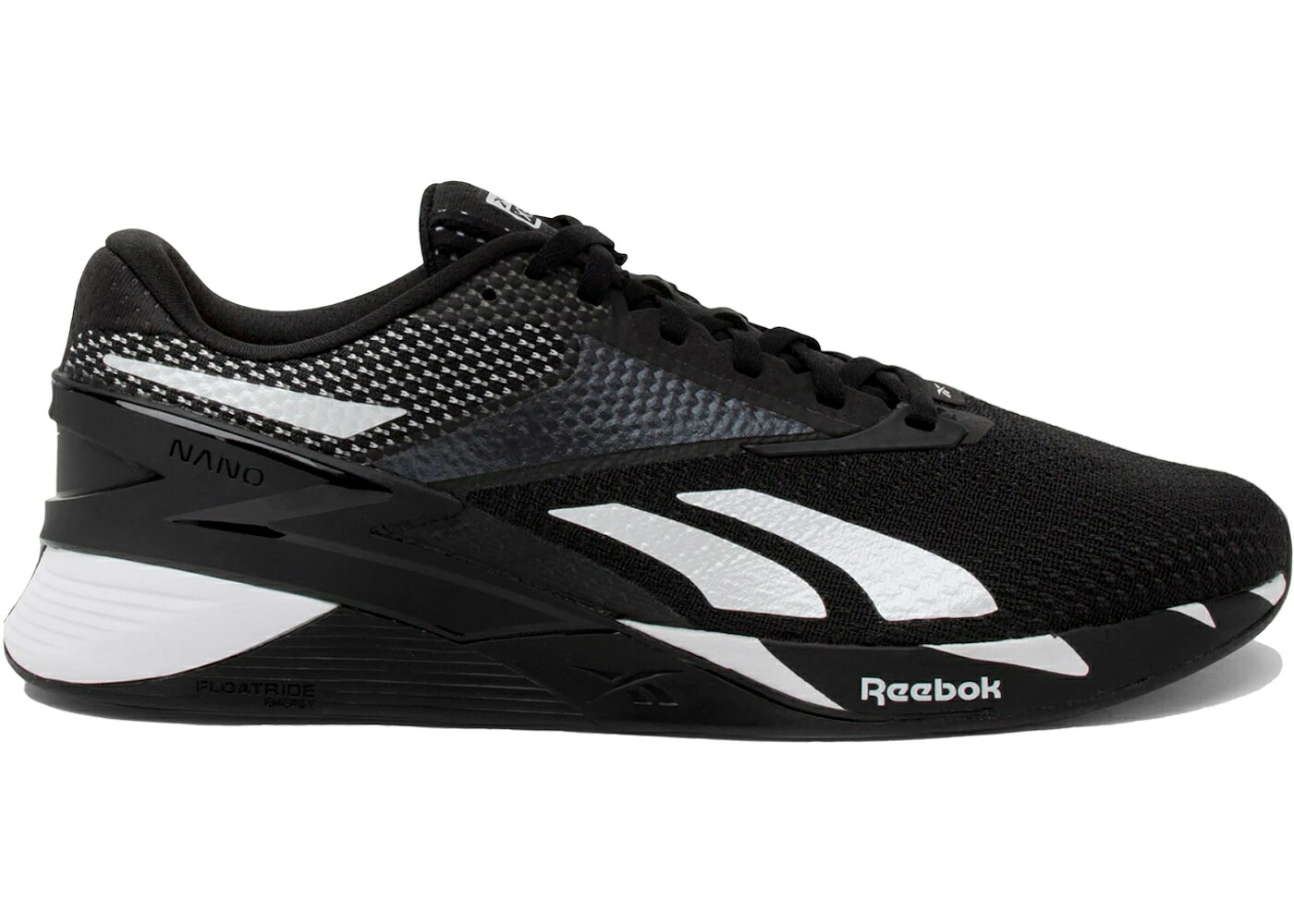 リーボック ナノ コア 黒色 ブラック 白色 ホワイト スニーカー メンズ REEBOK NANO X3 CORE BLACK FOOTWEAR WHITE / CORE BLACK FOOTWEAR WHITE SMASH|スニケス
