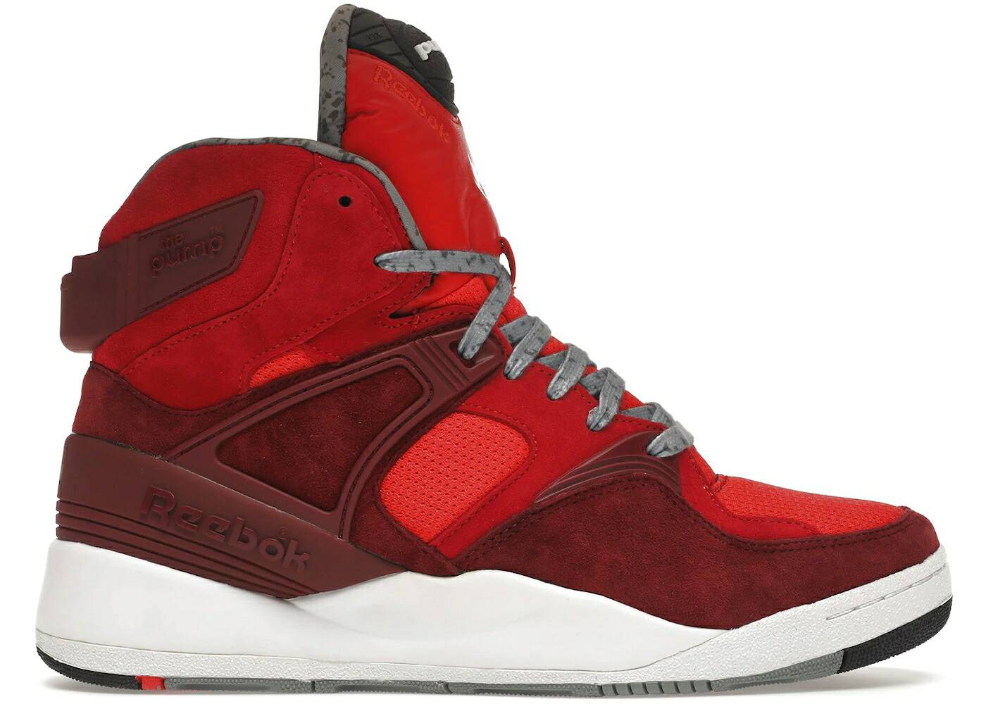 リーボック 揚水機 ブドウ酒色 バーガンディー 赤 赤いこと 白いこと 白いこと スニーカー メンズ REEBOK THE PUMP HANON 25TH ANNIVERSARY / BURGUNDY SCARLET RED WHITE