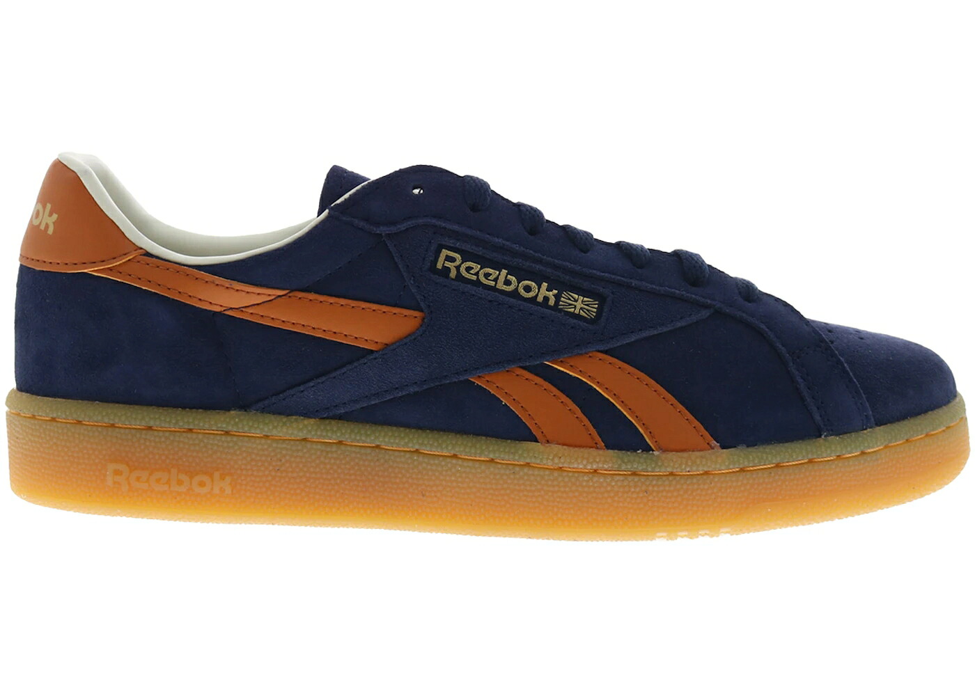 リーボック クラブ 紺色 ネイビー スニーカー メンズ REEBOK CLUB C GROUNDS UK VECTOR NAVY DARK GINGER / VECTOR NAVY DARK GINGER BRASS|スニケス