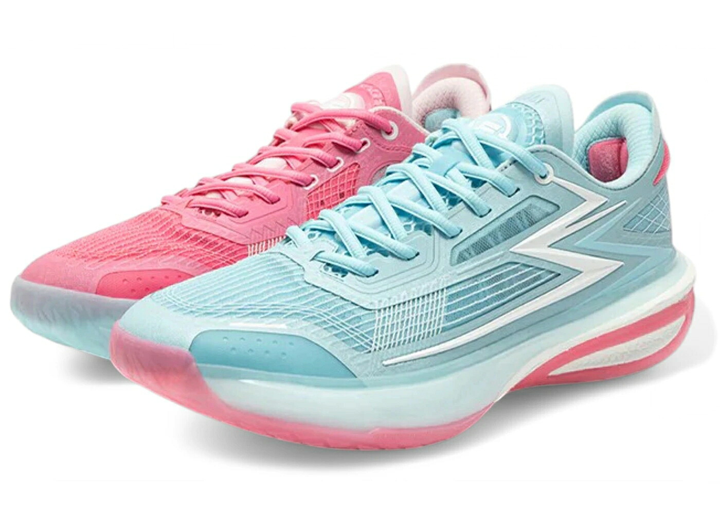 意趣晴らし 青碧 青色 白いこと 白いこと サクラ色 スニーカー メンズ 361 DEGREES 361 DEGREES BIOSPEED BB REVERSE / LIGHT BLUE WHITE PINK スニーカー-メンズ靴-靴