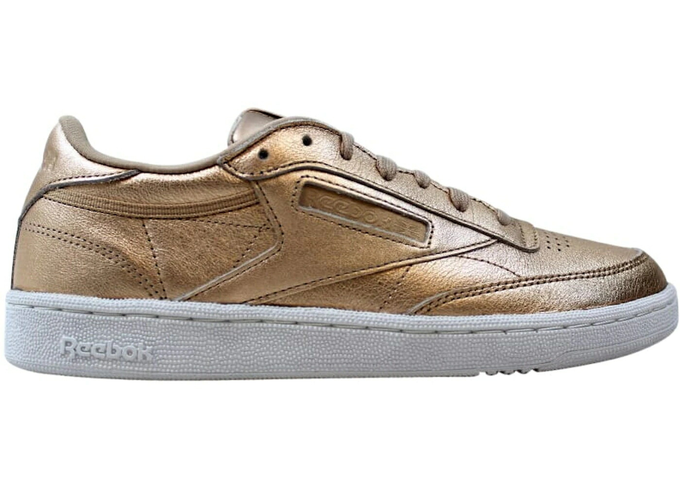 リーボック 野球クラブ 金属元素 パール 白いこと 白いこと WOMEN\u0027S スニーカー レディース REEBOK CLUB C 85 MELTED METAL PEARL METALLIC (WOMEN\u0027S) / PEARL METALLIC PEACH WHITE