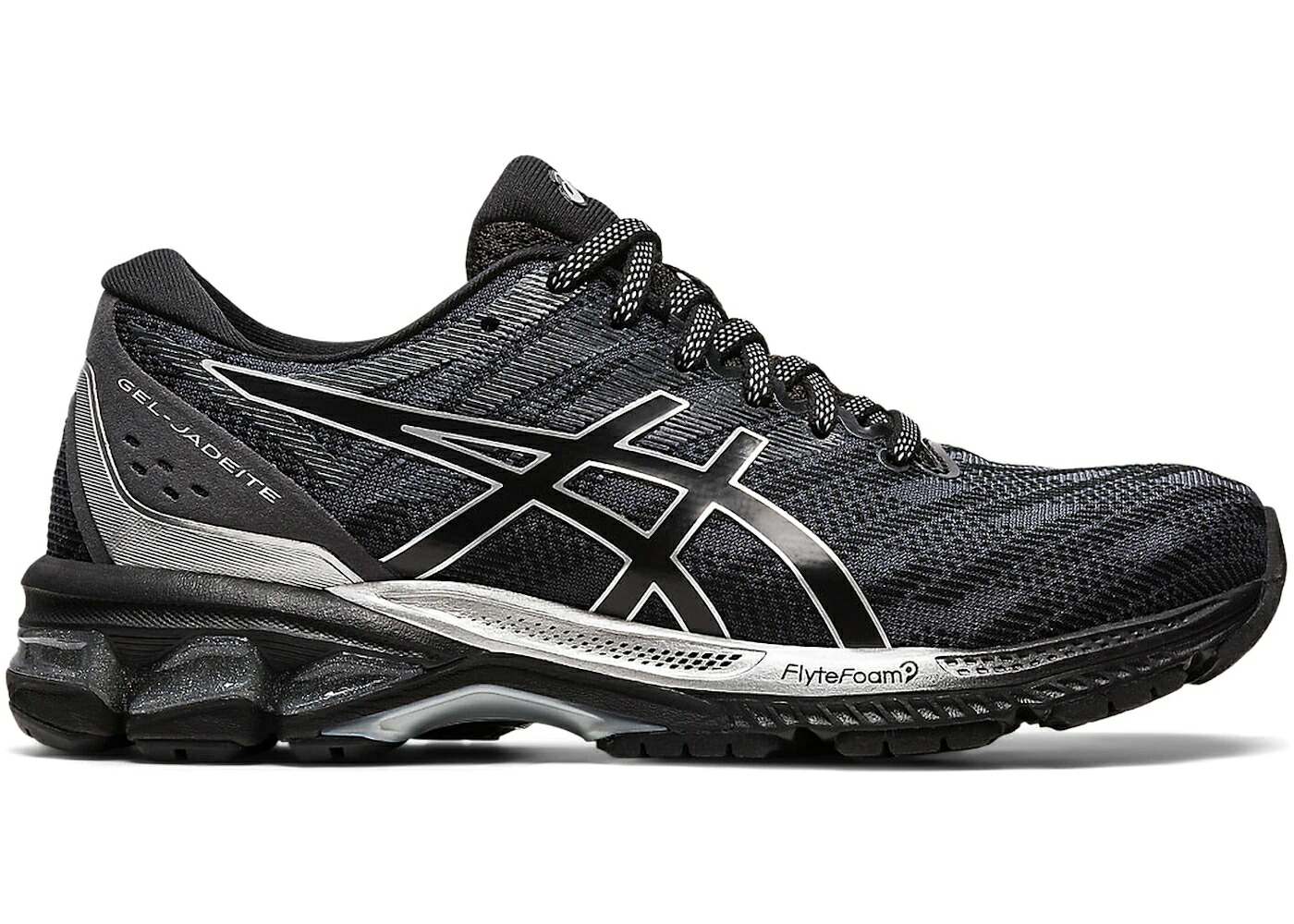 アシックス 黒いこと 黒いこと 純然たる しろがね色 しろがね色 WOMEN\u0027S スニーカー レディース ASICS GEL-JADEITE BLACK PURE SILVER (WOMEN\u0027S) / BLACK PURE SILVER