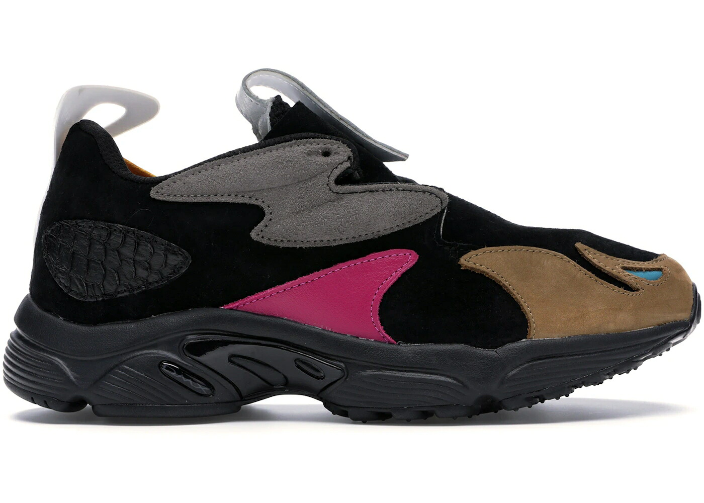 リーボック 黒色 ブラック 茶色 ブラウン 灰色 グレー ピンク スニーカー メンズ REEBOK DAYTONA EXPERIMENT PYER MOSS MULTI-COLOR / BLACK BROWN GREY PINK｜スニケス
