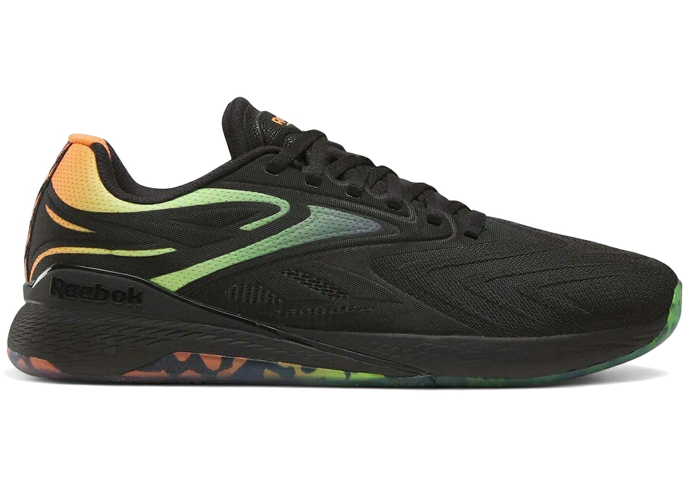 リーボック ナノ 黒いこと 黒いこと 橙 オレンジ色 菩提樹 スニーカー メンズ REEBOK NANO X5 EDGE BLACK ARENA ORANGE LIME / BLACK ARENA ORANGE DIGITAL LIME