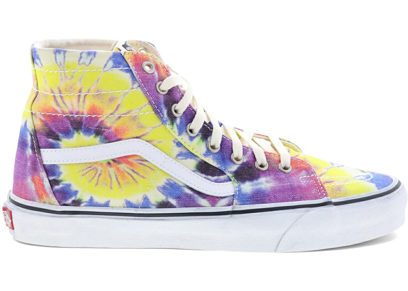 ヴァンズ バンズ スケートハイ ネクタイ 白色 ホワイト スニーカー メンズ VANS SK8-HI TAPERED WASHED TIE DYE / TIE DYE TRUE WHITE