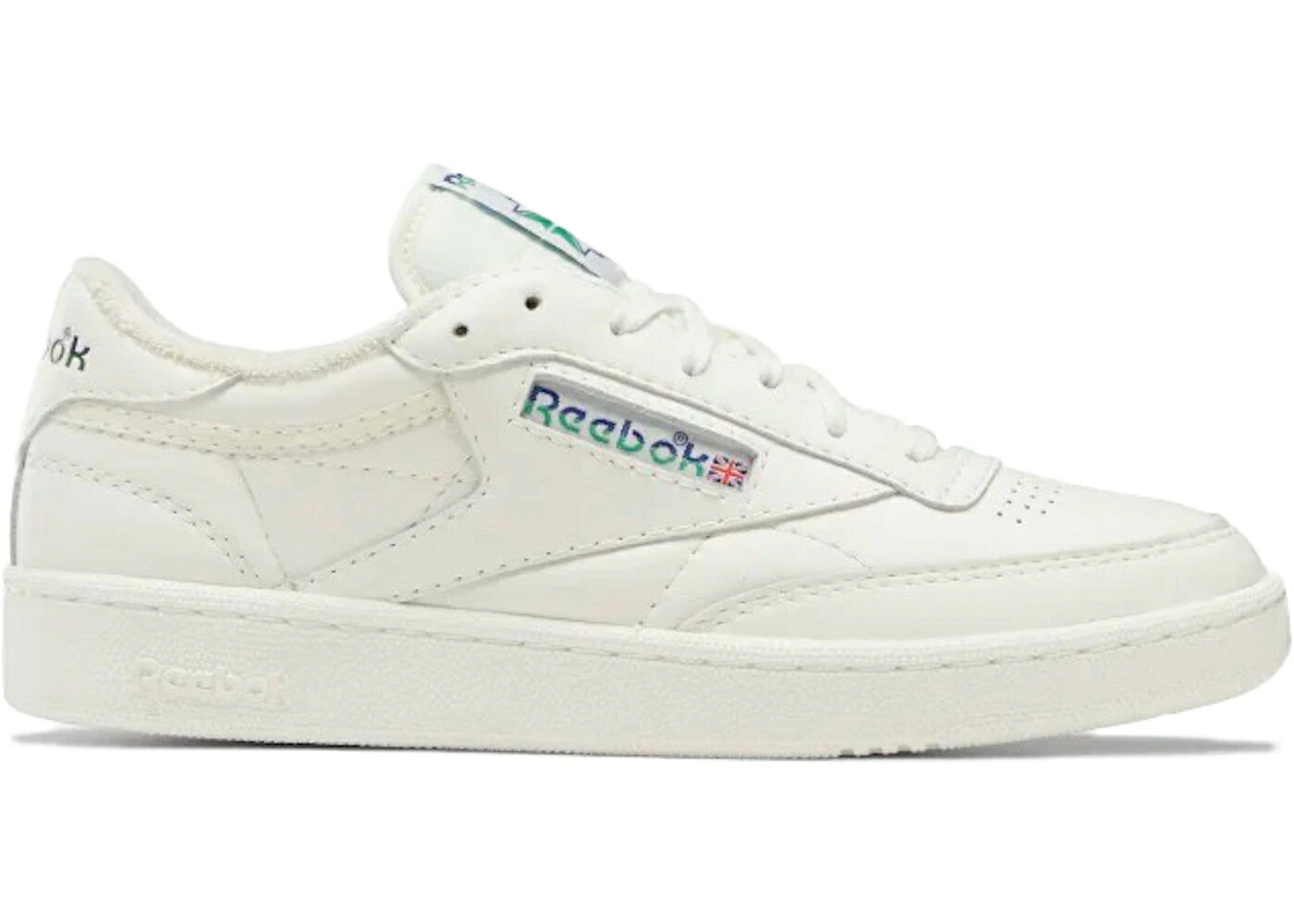 リーボック クラブ 緑 グリーン ロゴ クラシック スニーカー メンズ REEBOK CLUB C 85 CHALK COBALT GLEN GREEN LOGO / CHALK CLASSIC COBALT GLEN GREEN