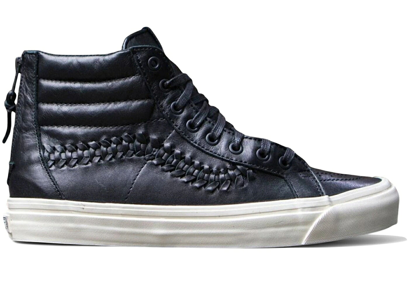 ヴァンズ バンズ スケートハイ 黒色 ブラック スニーカー メンズ VANS SK8-HI ZIP WEAVE DX BLACK /