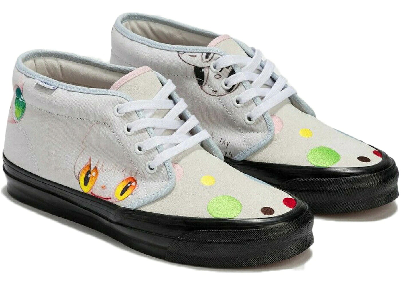 ヴァンズ バンズ ボルト チャッカ 白色 ホワイト 黒色 ブラック スニーカー メンズ VANS VAULT OG CHUKKA JAVIER CALLEJA / WHITE MULTI BLACK|スニケス