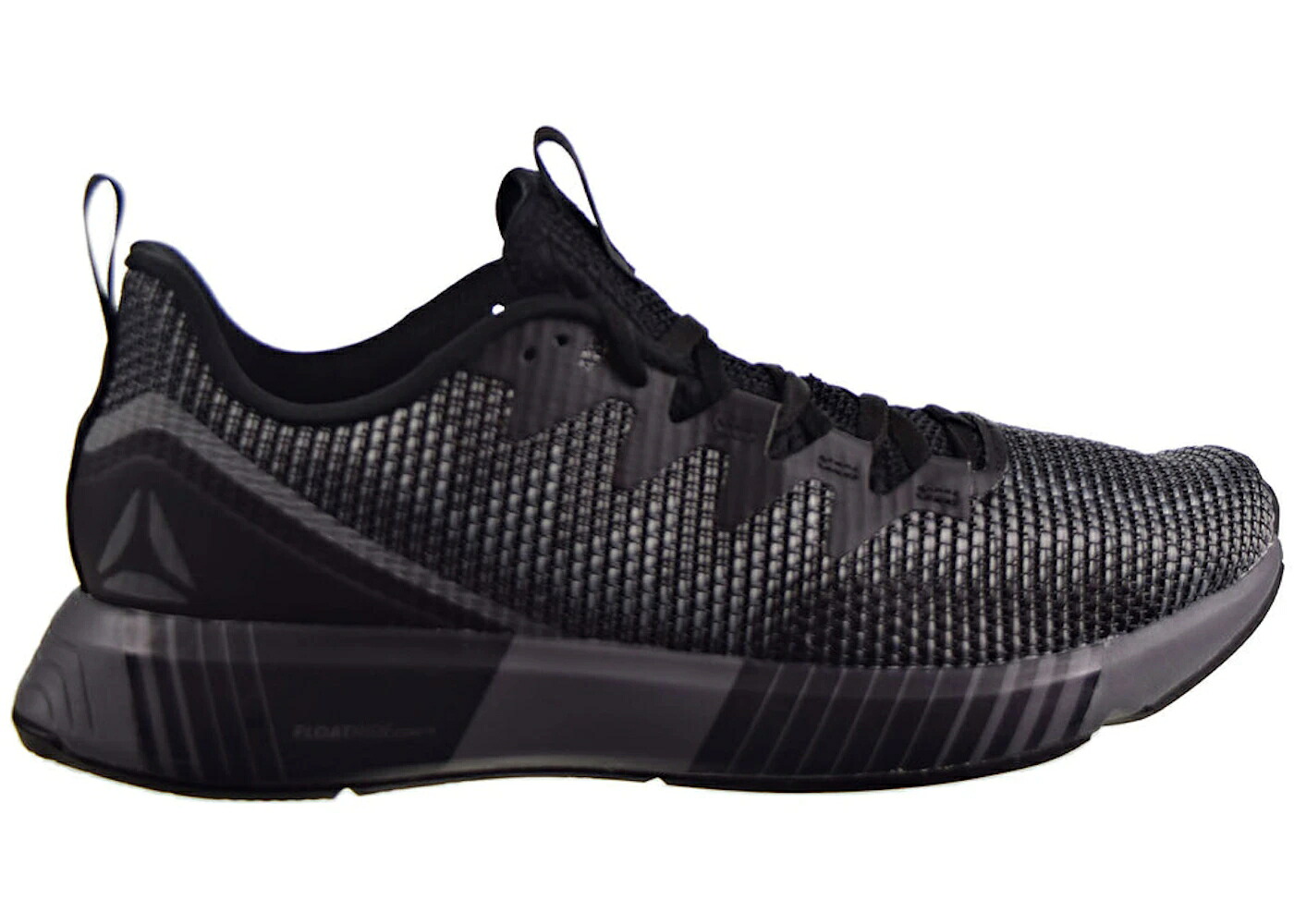 リーボック フュージョン 黒色 ブラック 灰色 グレー スニーカー メンズ REEBOK FUSION FLEXWEAVE BLACK ALLOY / BLACK ALLOY FLINT GREY