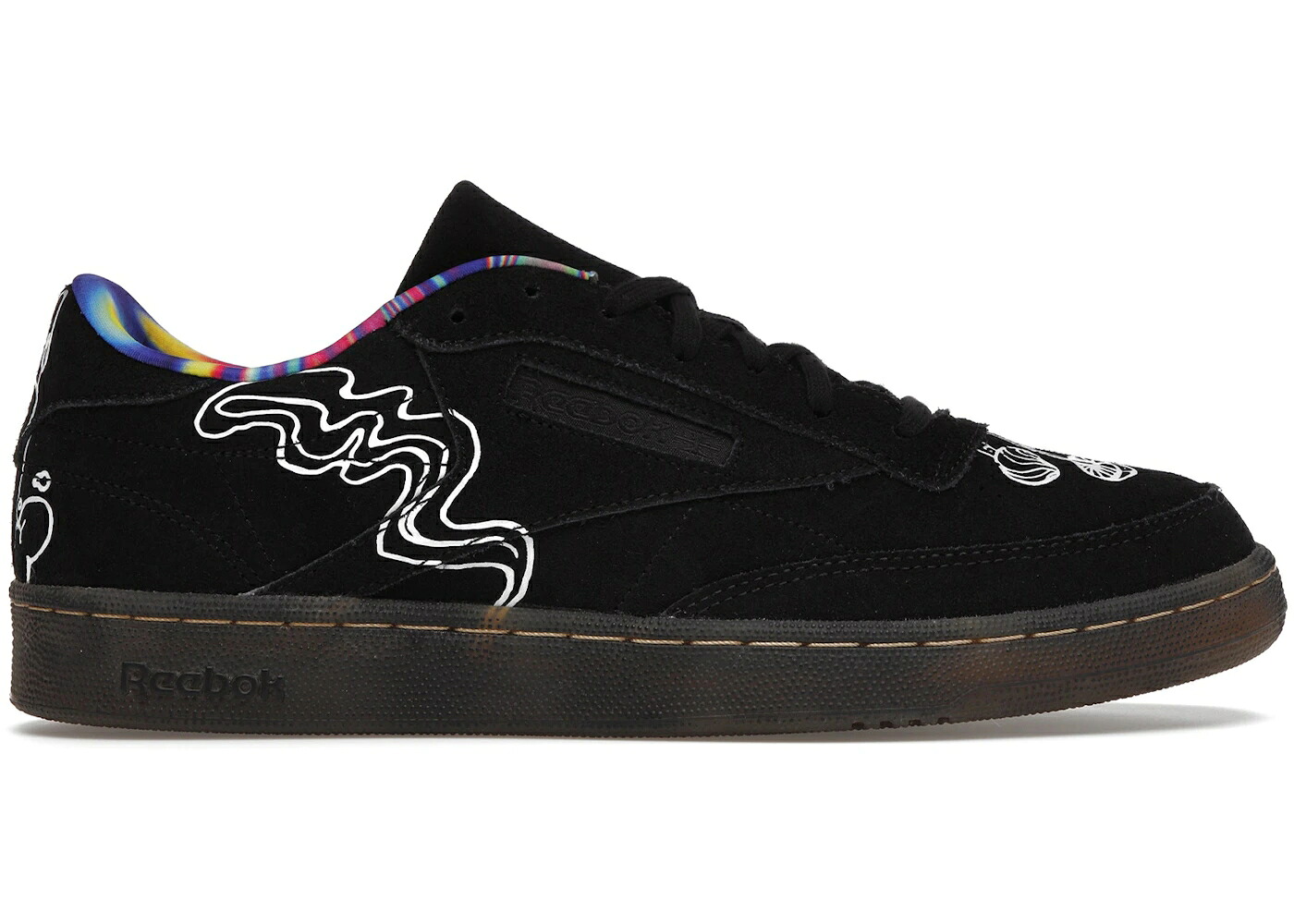 リーボック クラブ 黒色 ブラック 白色 ホワイト スニーカー メンズ REEBOK CLUB C 85 PEACE DAY (2020) / BLACK WHITE